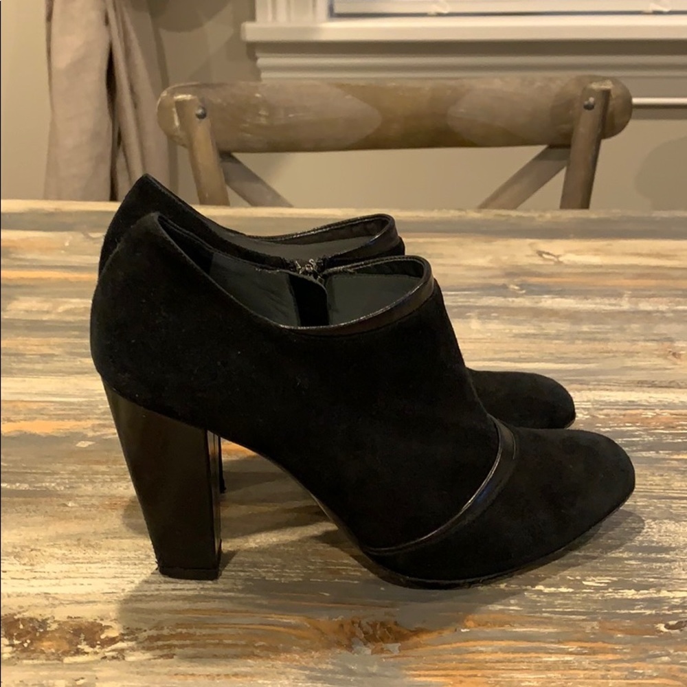 Gianfranco Ferre Black Suede Ankle Booties